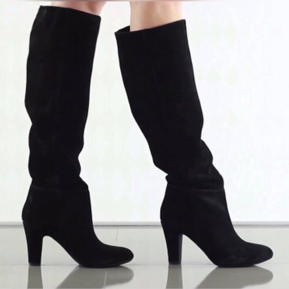 Jessica Simpson Shoes - Jessica Simpson “Ference” Black Suede Heeled Boots